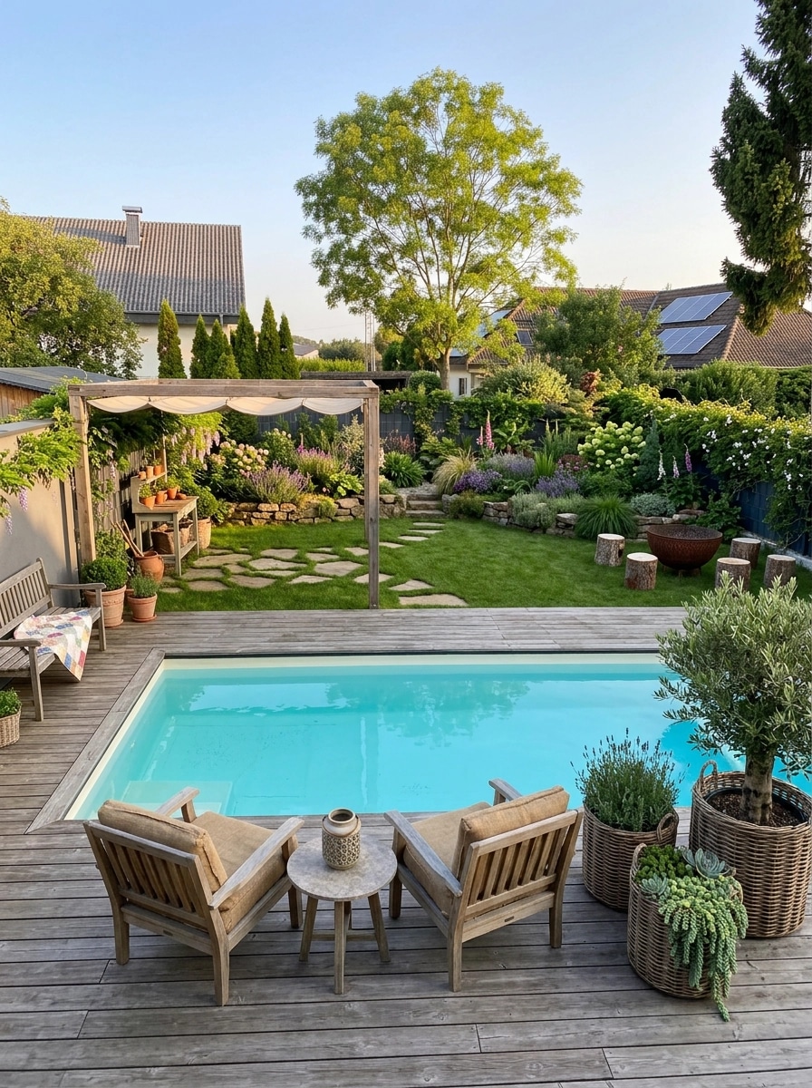 Country Rustic Garden Yard design — yard photo by GenRoom AI