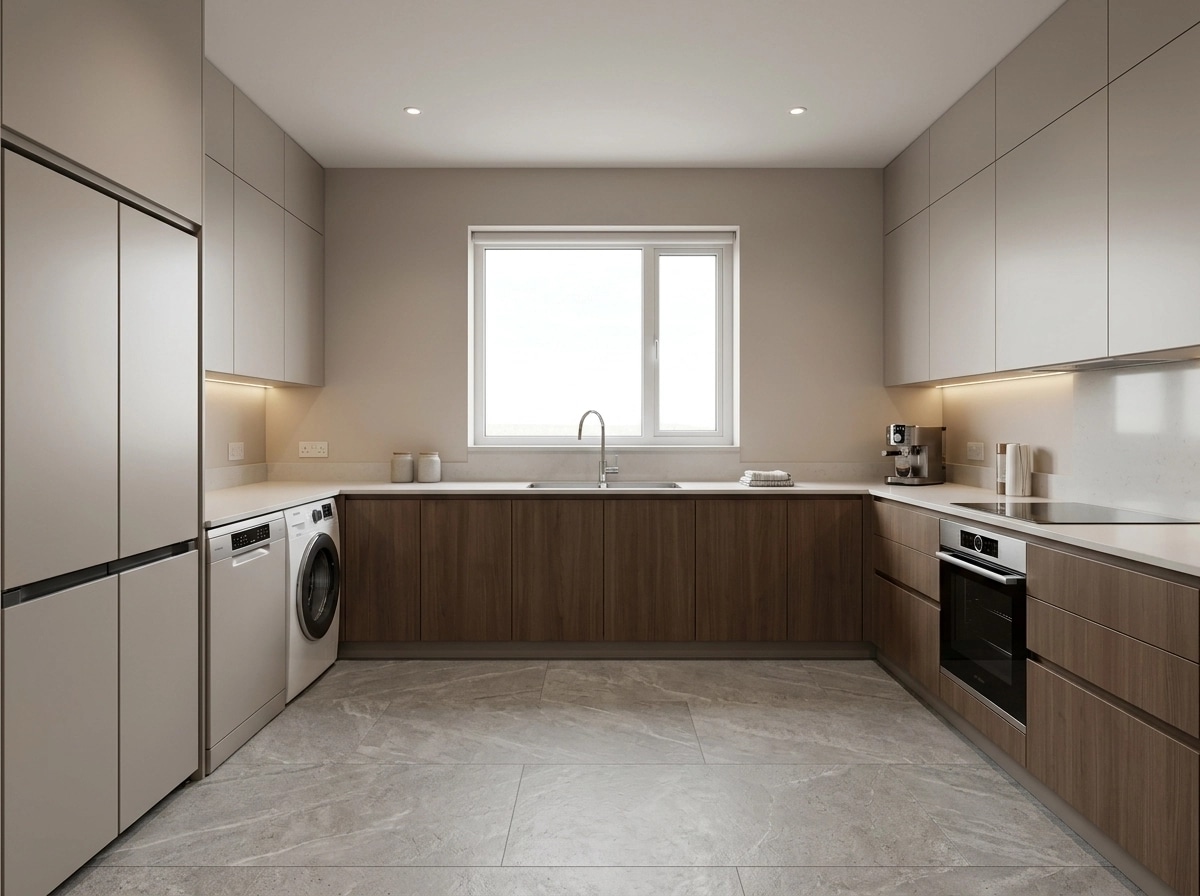 Kitchen interior in Contemporary style — photo by GenRoom AI
