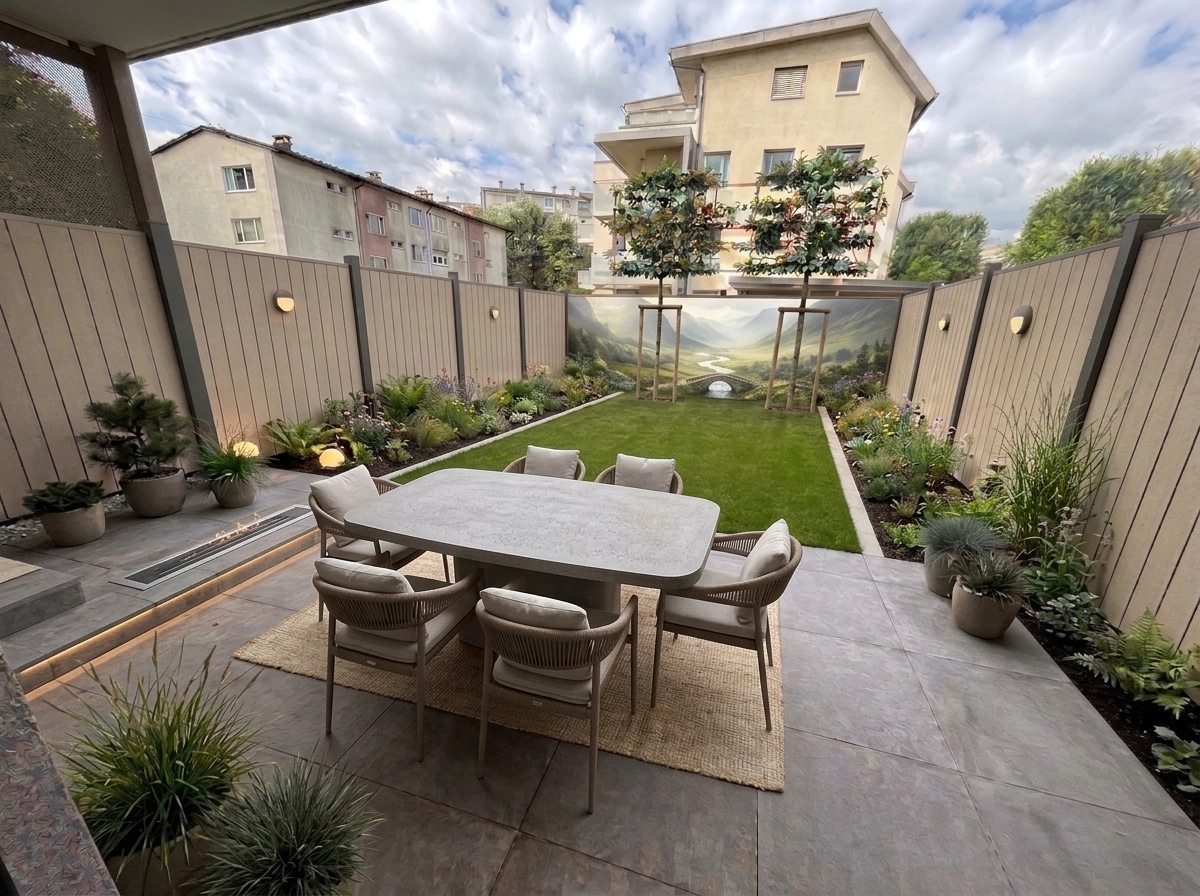 Landscape design in Contemporary Yard style — Yard by GenRoom AI