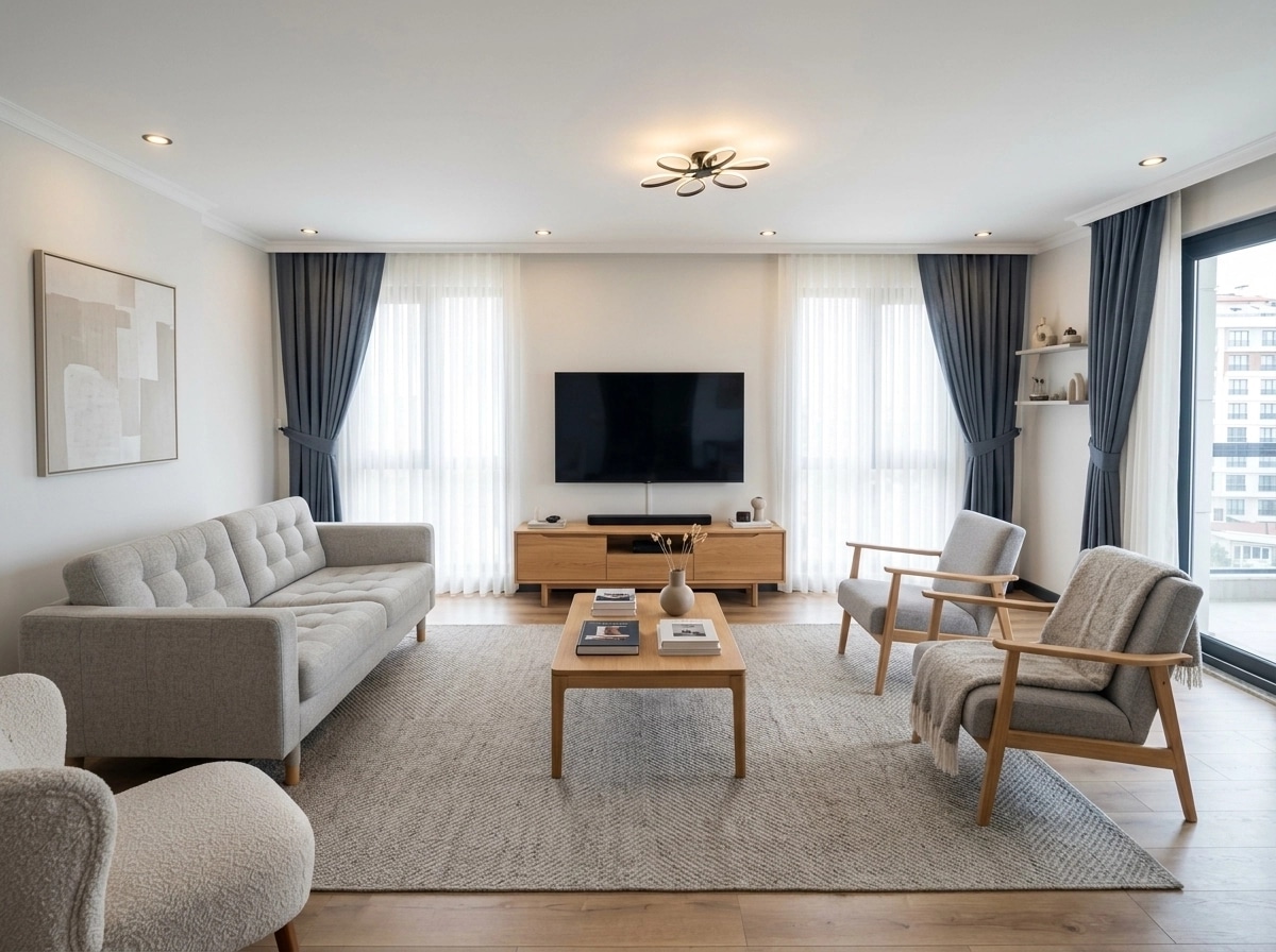 Scandinavian Soggiorno design — interior photo by GenRoom AI