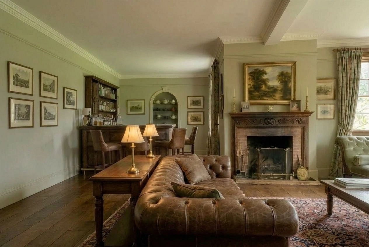 Interior design in British style — Living Room by GenRoom AI