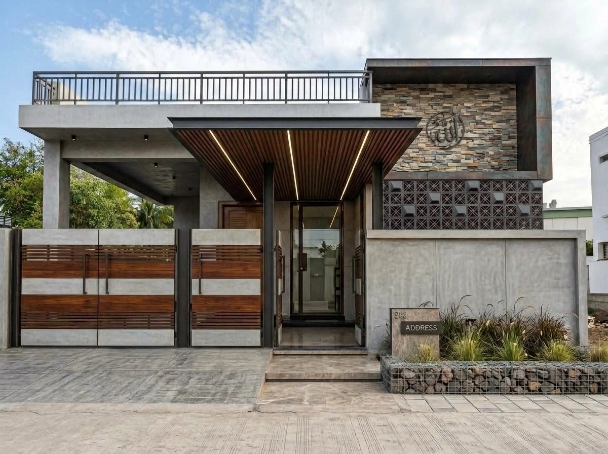 Contemporary Facade Facade design — facade photo by GenRoom AI