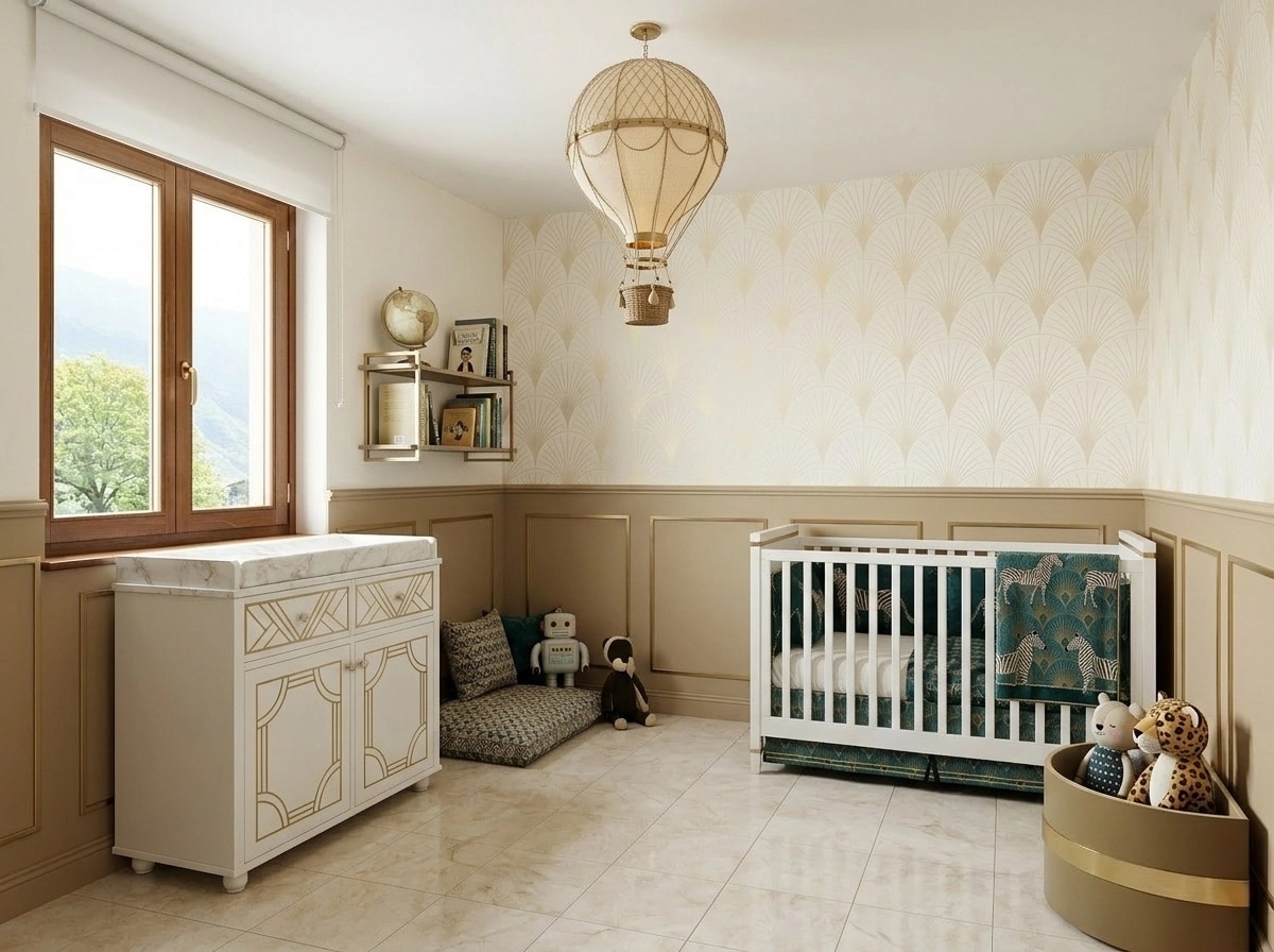 Interior design in Art Deco style — Kids Room by GenRoom AI