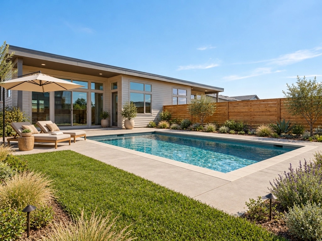 Landscape design in Eco Natural Garden style — Yard by GenRoom AI