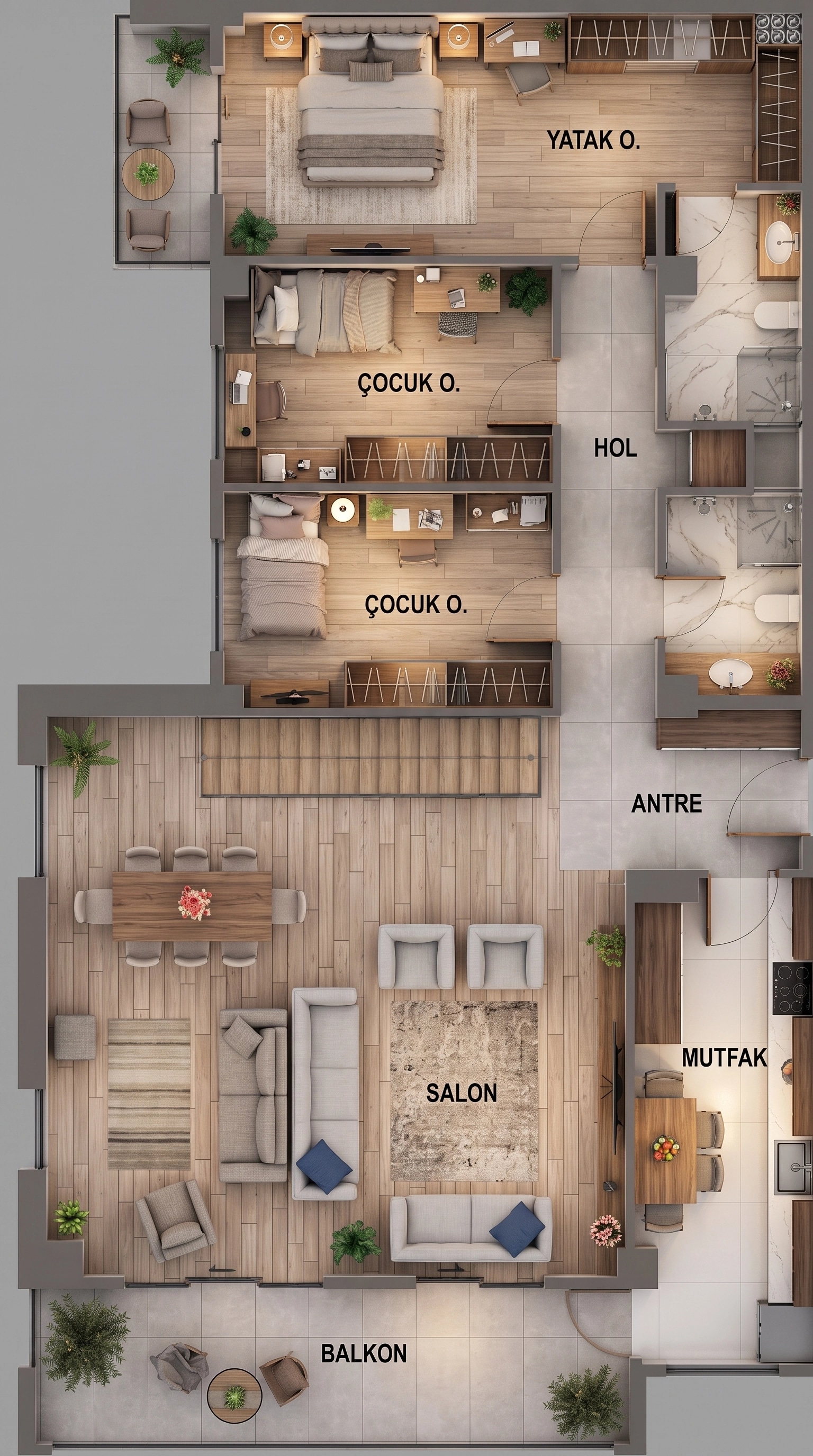 Interior design in Contemporary style — Living Room by GenRoom AI