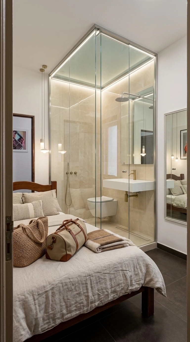 Bathroom interior in Contemporary style — photo by GenRoom AI