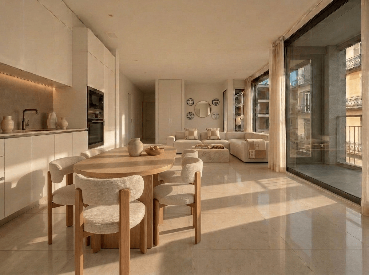 Interior design in Scandinavian style — Kitchen by GenRoom AI