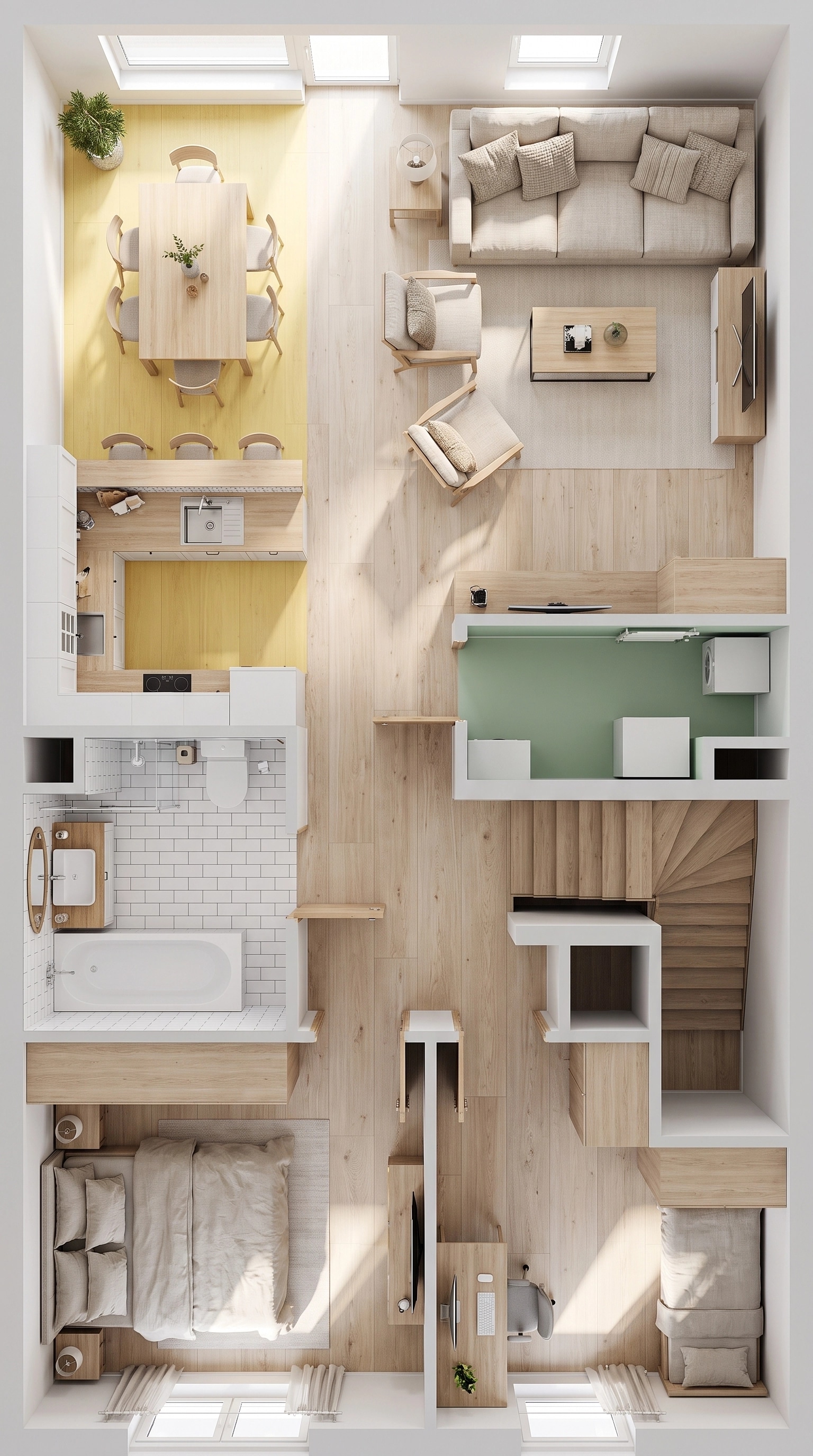 Scandinavian Living Room design — interior photo by GenRoom AI