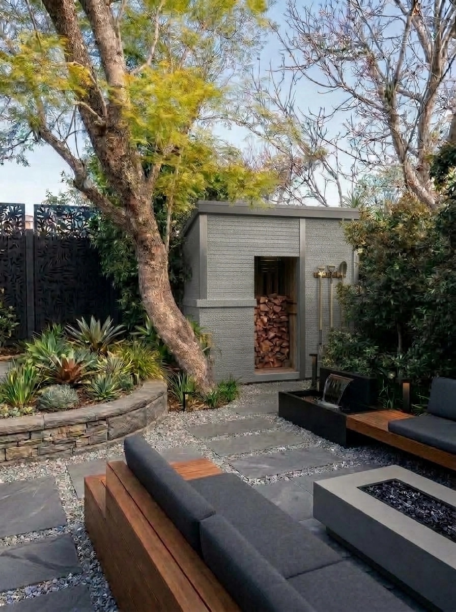 Landscape design in Contemporary Yard style — Yard by GenRoom AI