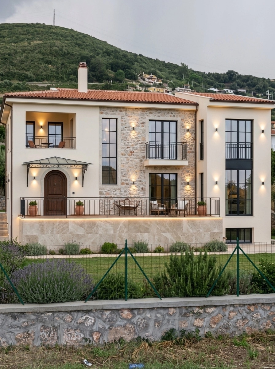 Mediterranean Facade Facade design — facade photo by GenRoom AI