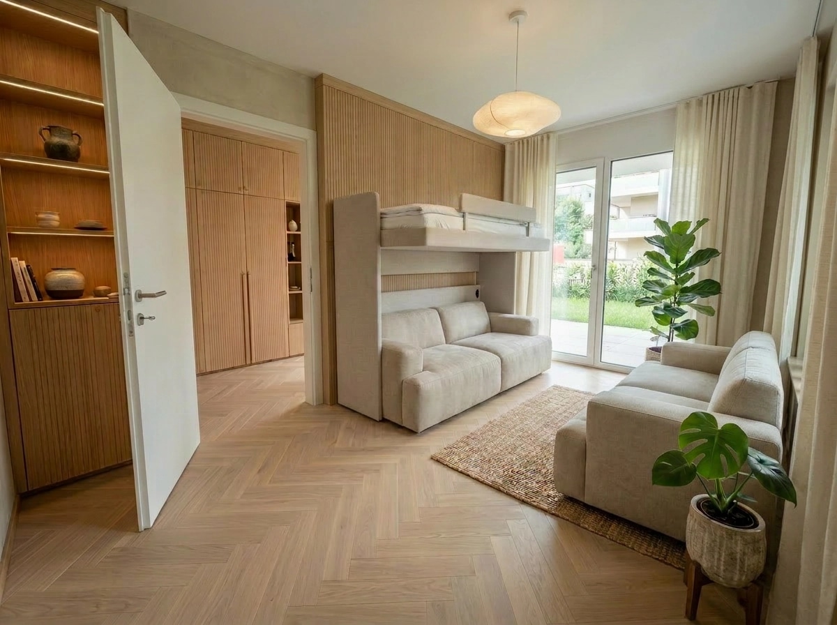 Japandi Bedroom design — interior photo by GenRoom AI