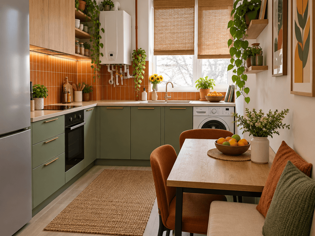 Kitchen interior in Minimalism style — photo by GenRoom AI