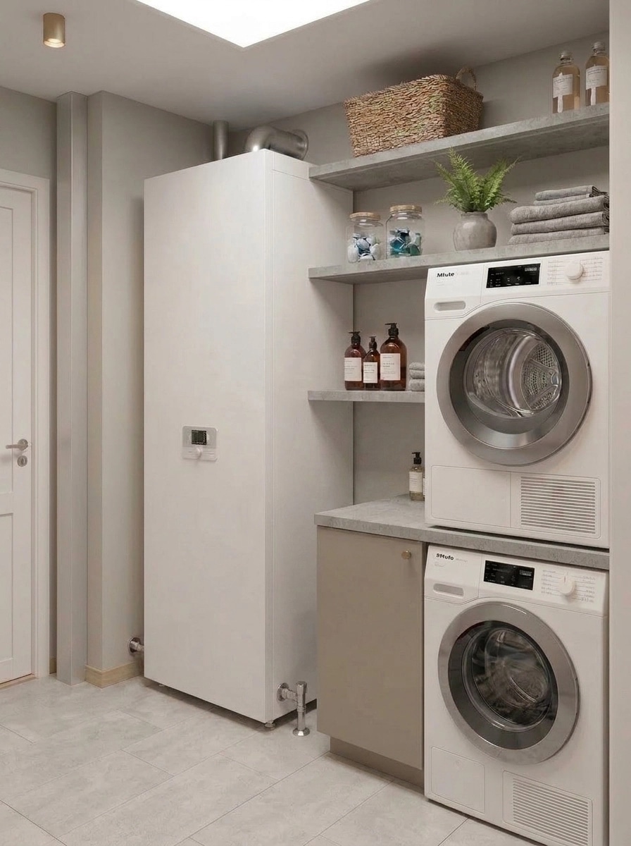 Interior design in Scandinavian style — laundry by GenRoom AI