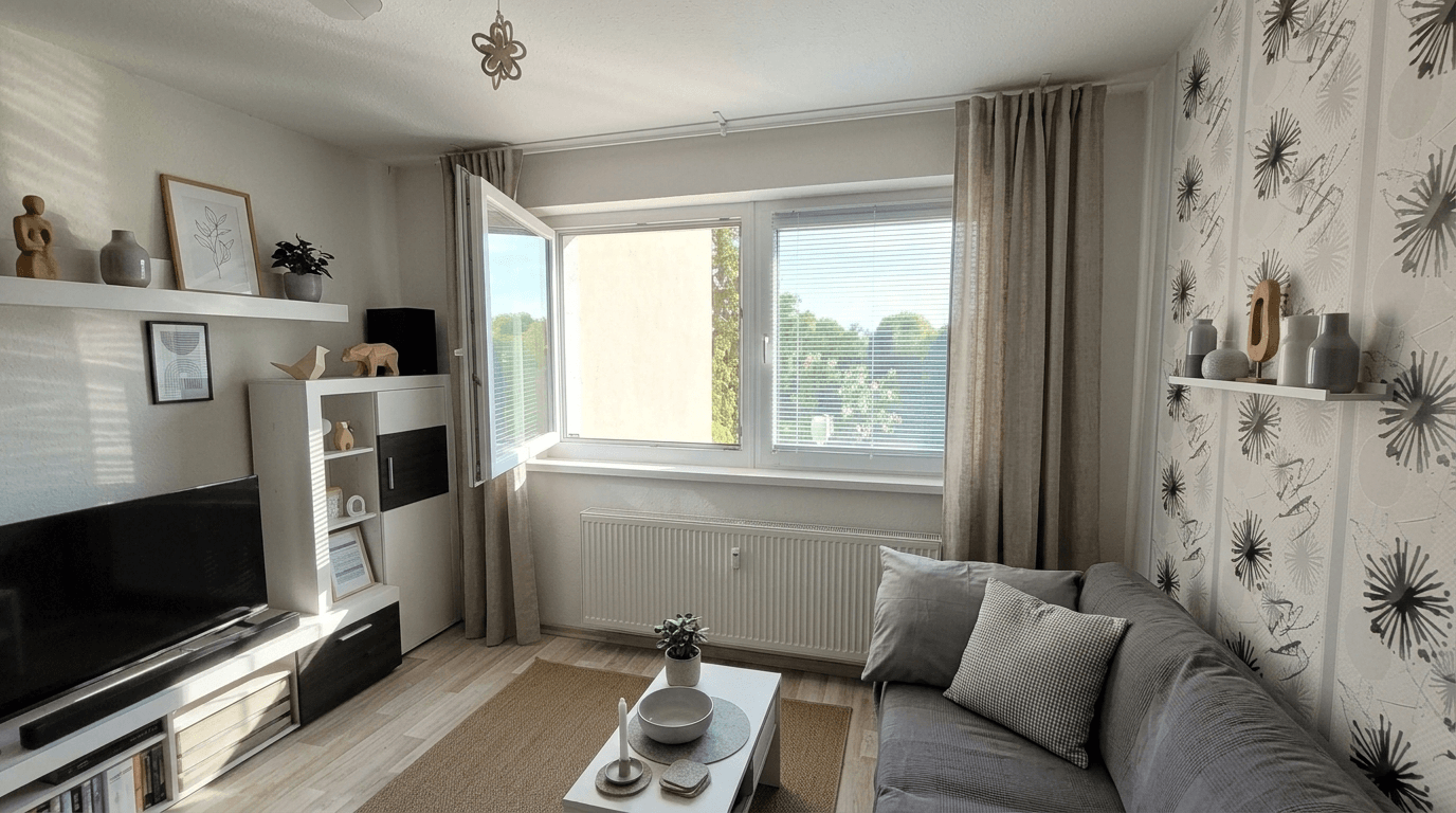 Design d'intérieur en style Scandinavian — Salon par GenRoom AI