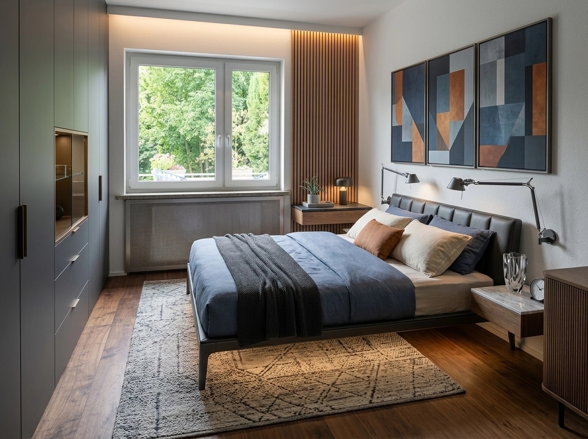 Contemporary Bedroom design — interior photo by GenRoom AI