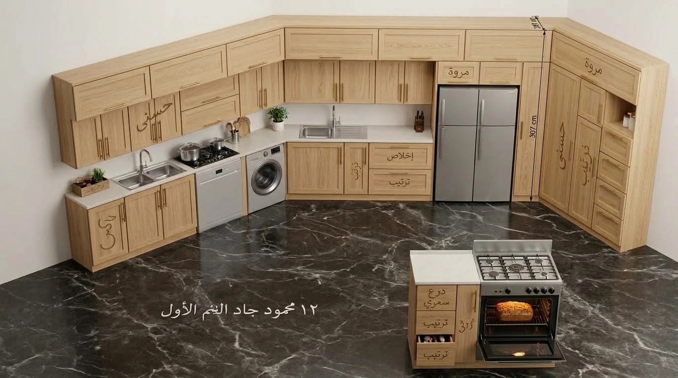 Kitchen interior in no_style style — photo by GenRoom AI
