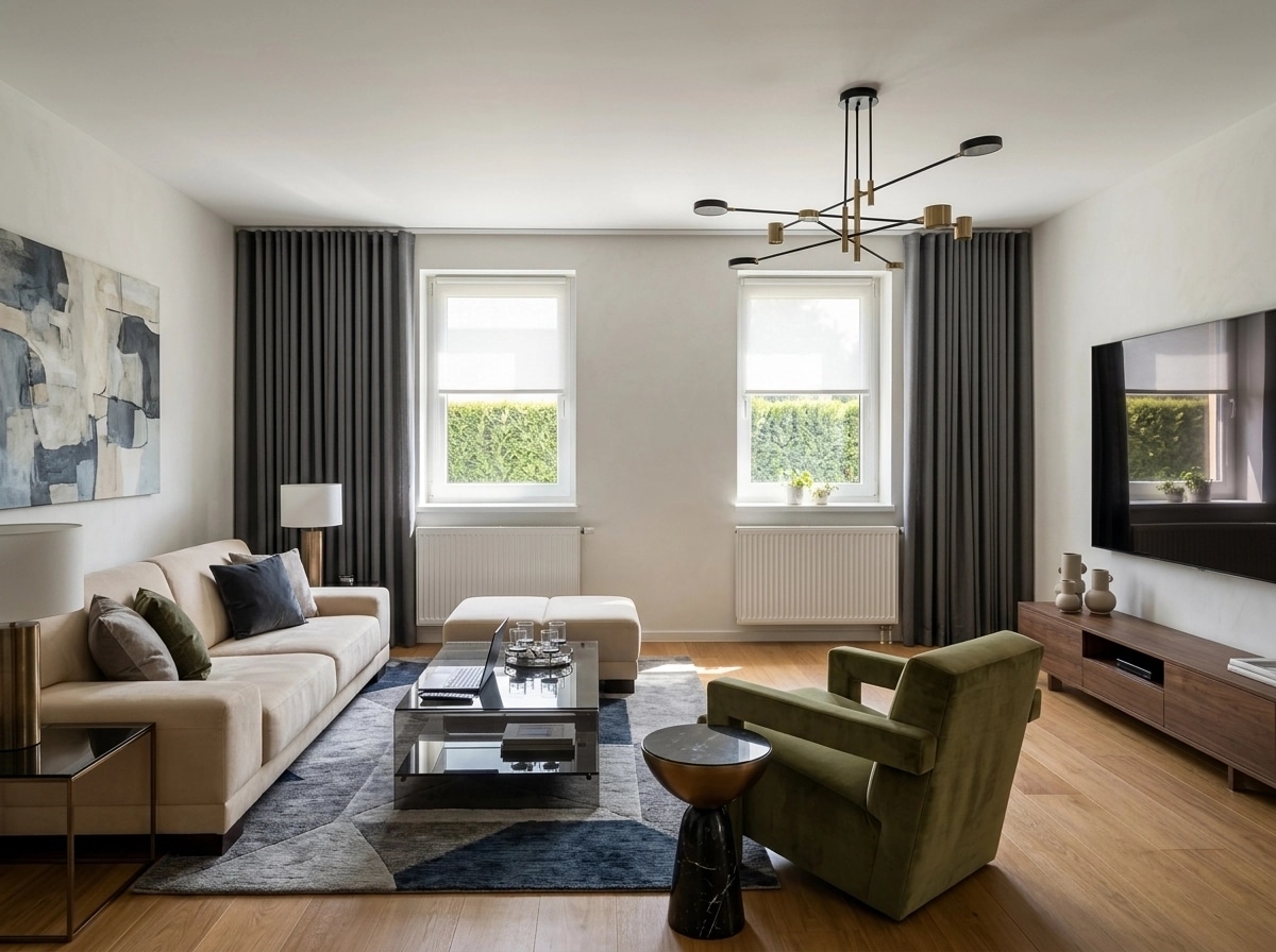 Interior design in Contemporary style — Living Room by GenRoom AI