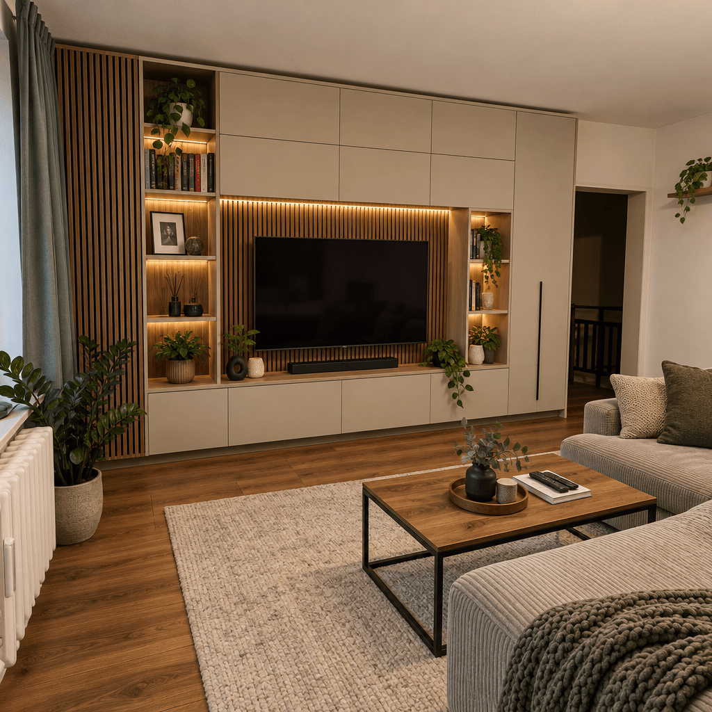 Contemporary Living Room design — interior photo by GenRoom AI