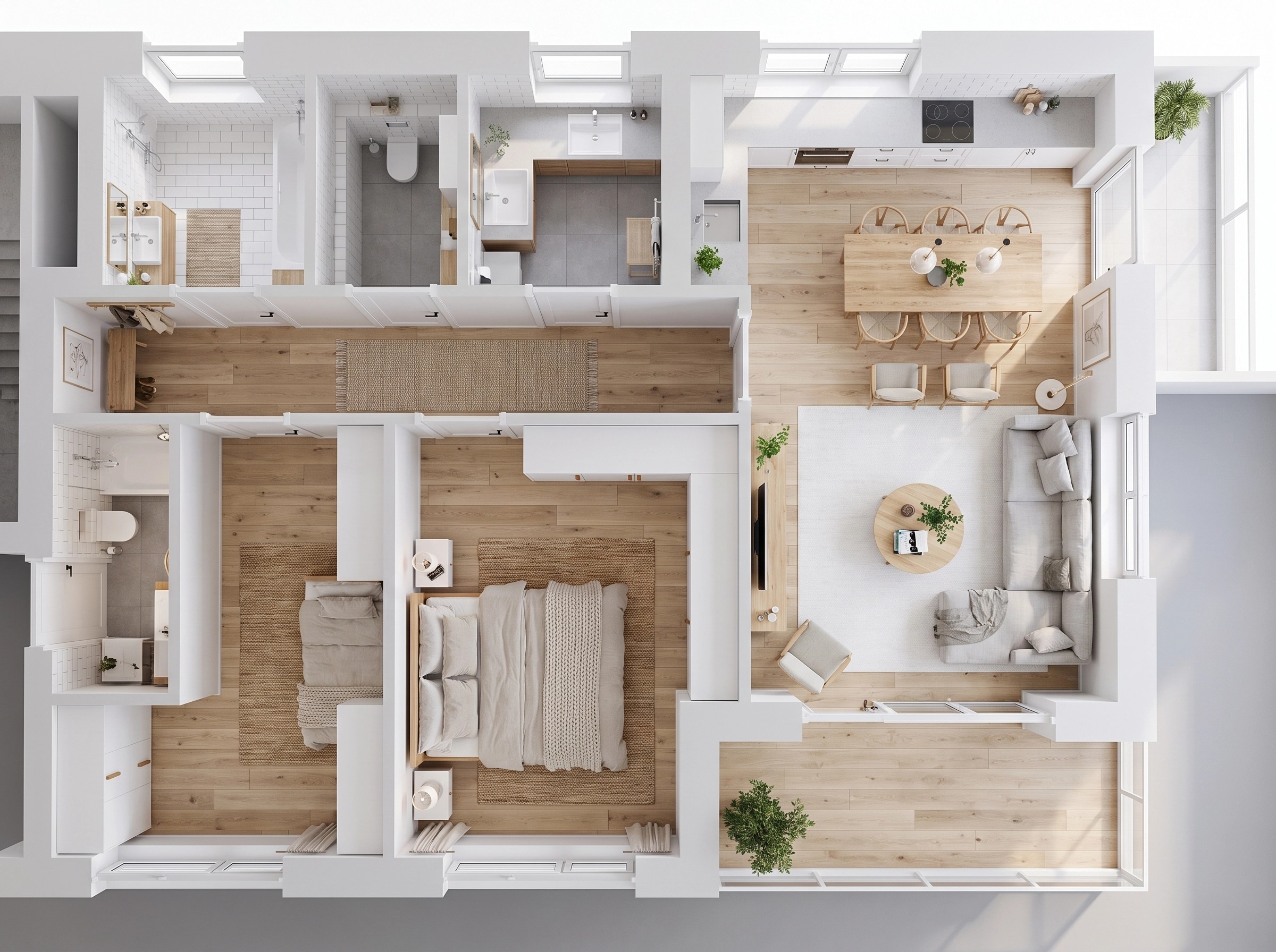 Scandinavian Living Room design — interior photo by GenRoom AI