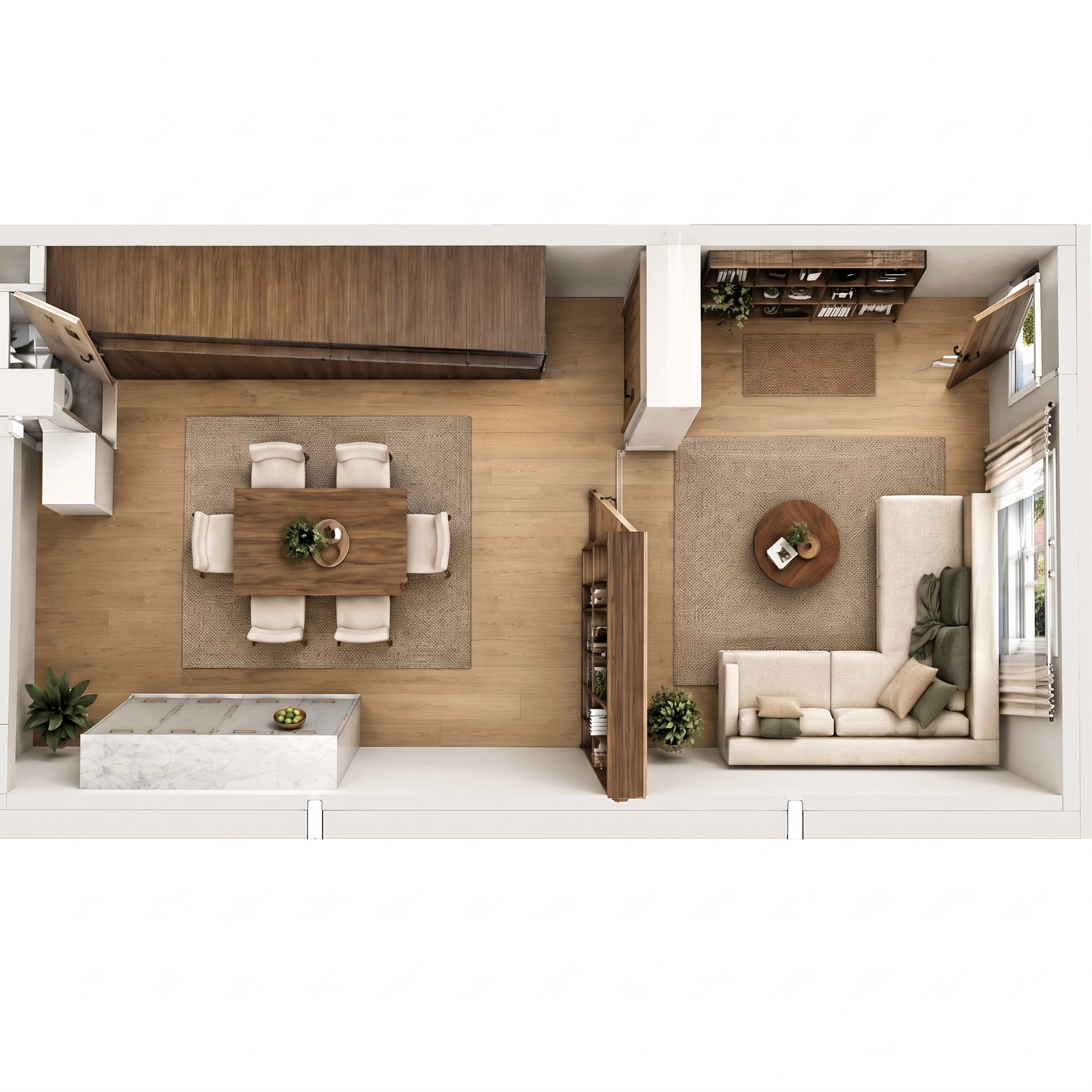 Interior design in Contemporary style — Living Room by GenRoom AI