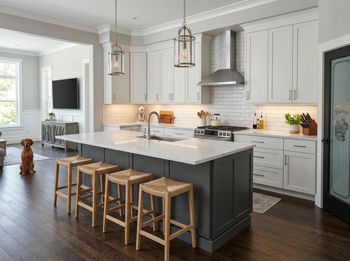 Modern Farmhouse Dapur design — interior photo by GenRoom AI