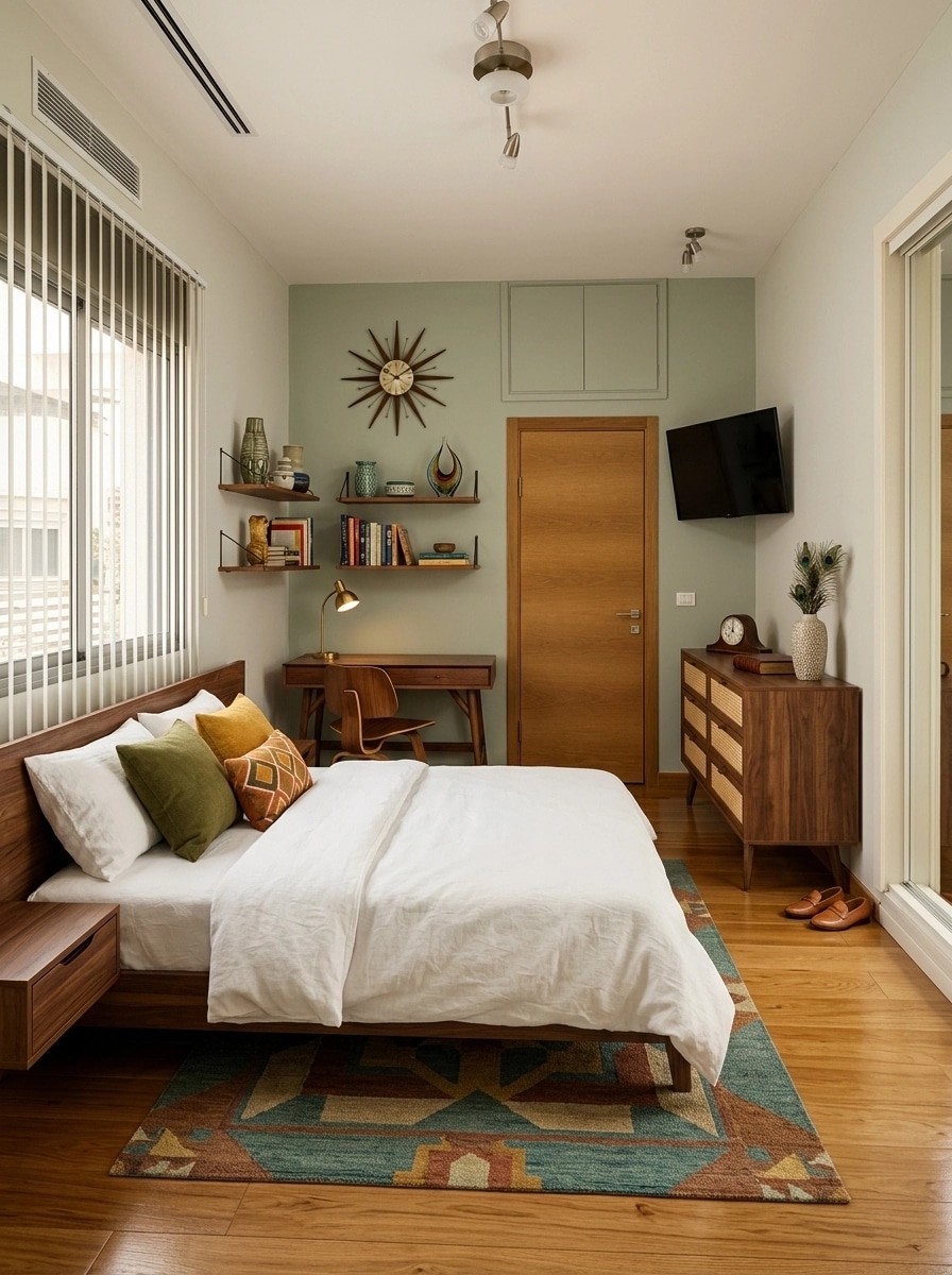 Mid-Century Modern Quarto design — interior photo by GenRoom AI