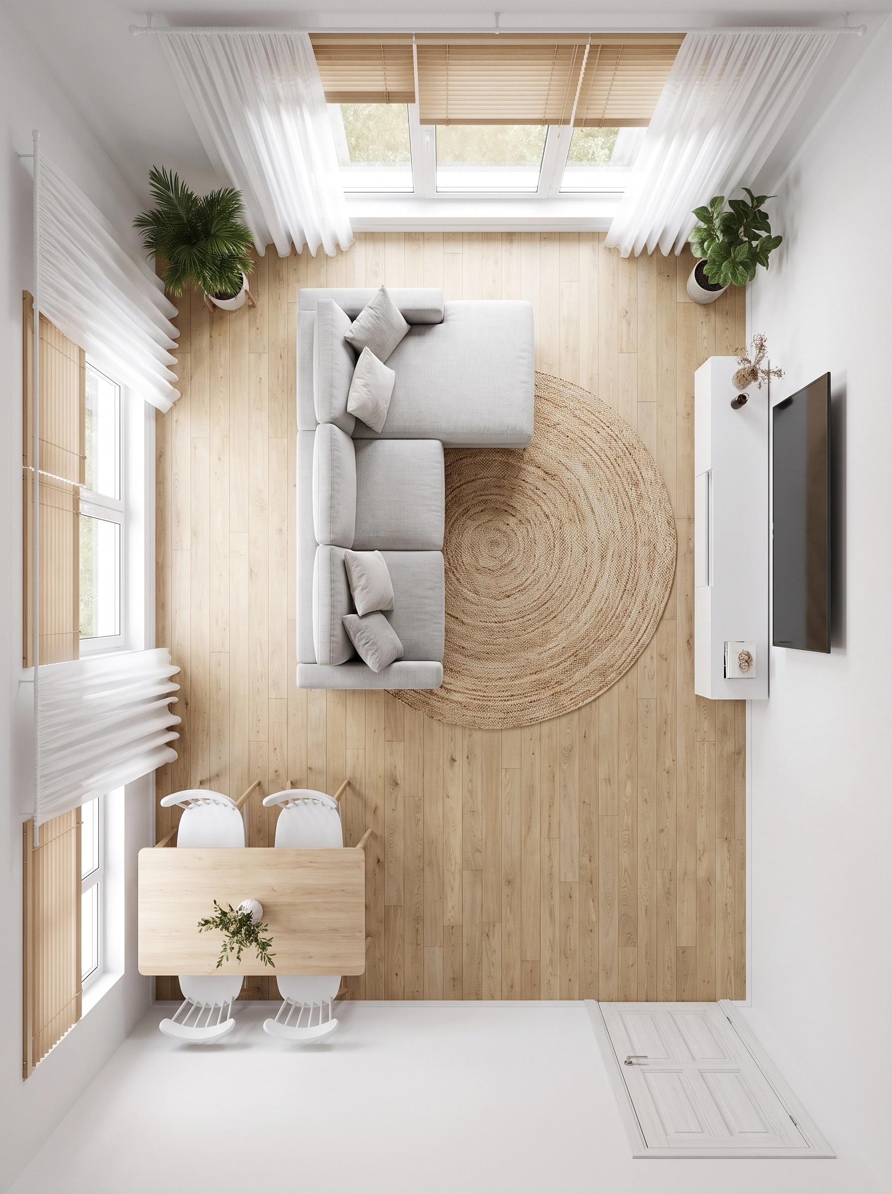Scandinavian Living Room design — interior photo by GenRoom AI