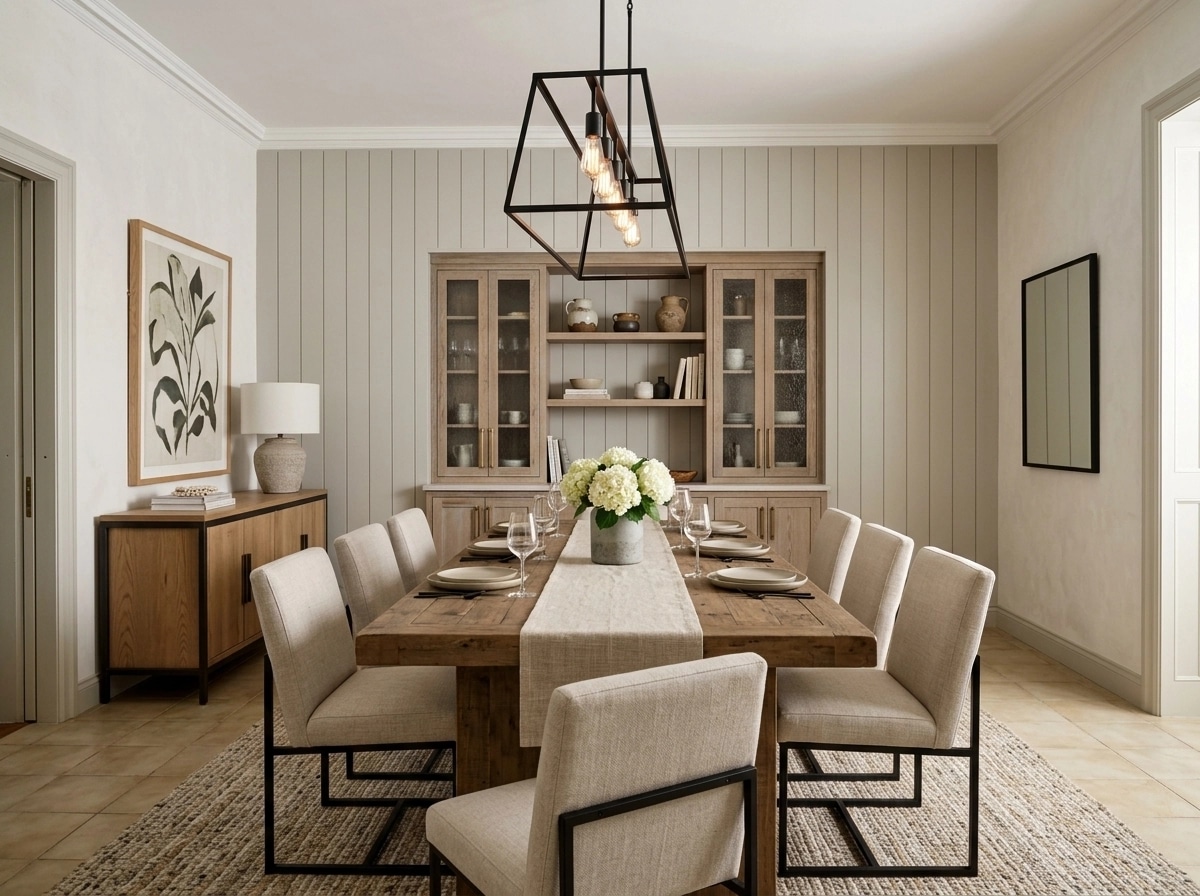 Interior design in Modern Farmhouse style — dining_room by GenRoom AI
