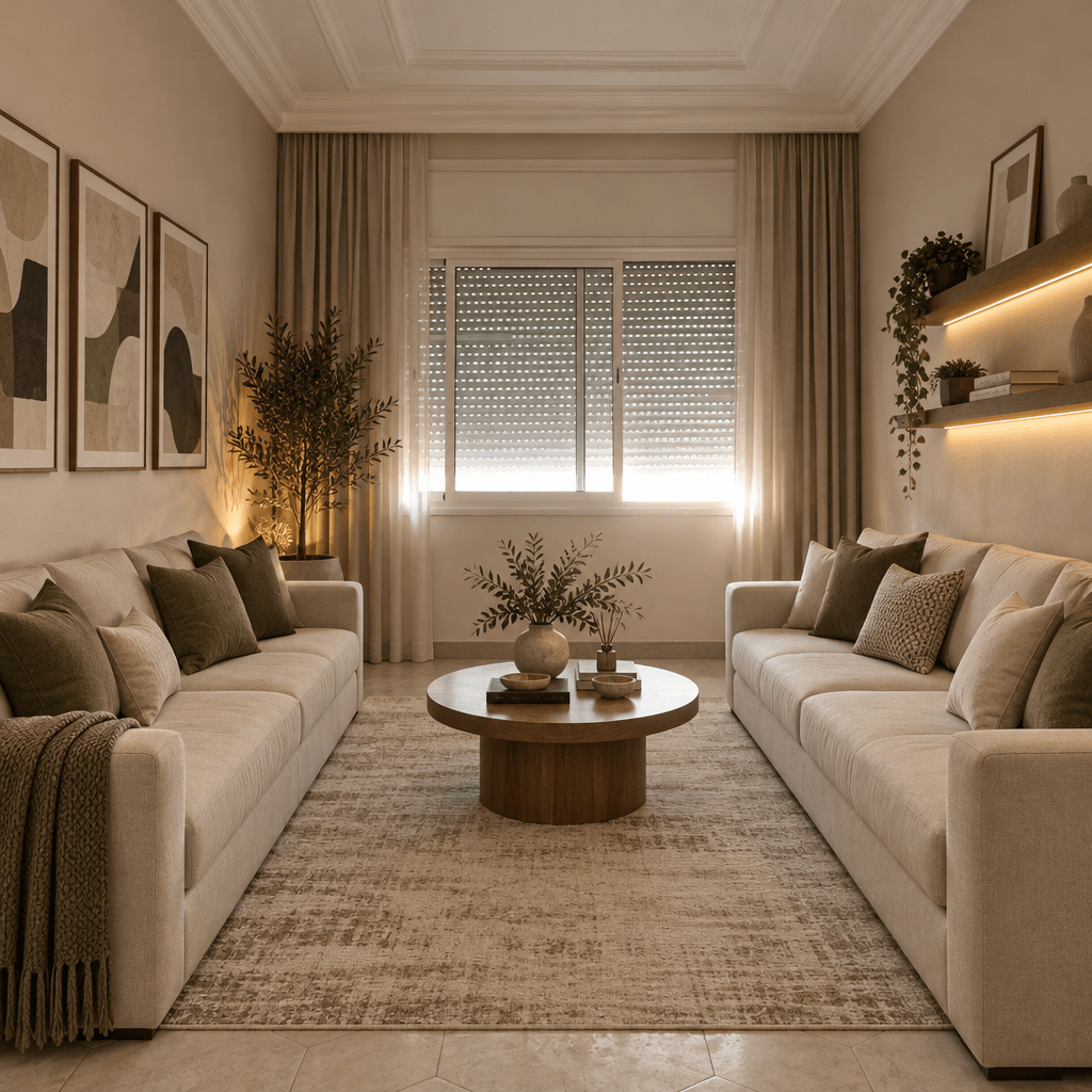Contemporary Living Room design — interior photo by GenRoom AI