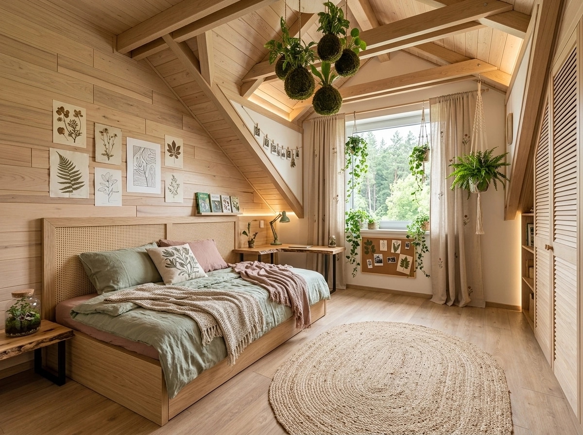 Biophilic Chambre design — interior photo by GenRoom AI