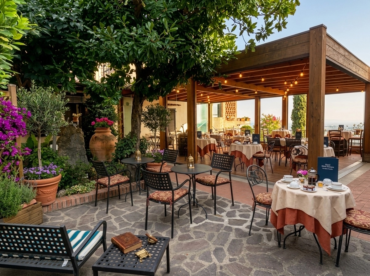 Landscape design in Mediterranean Yard style — Yard by GenRoom AI