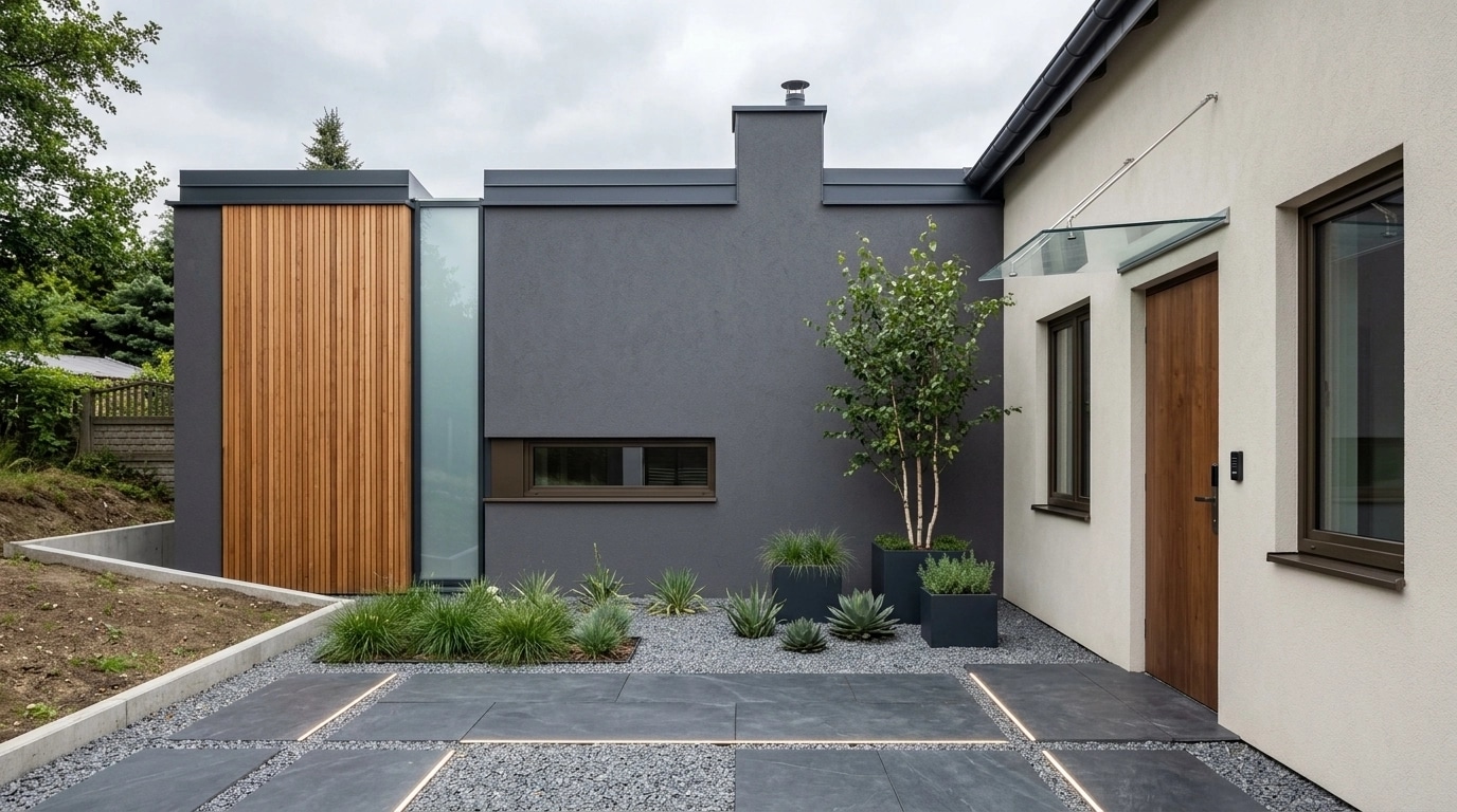 Contemporary Facade Facade design — facade photo by GenRoom AI