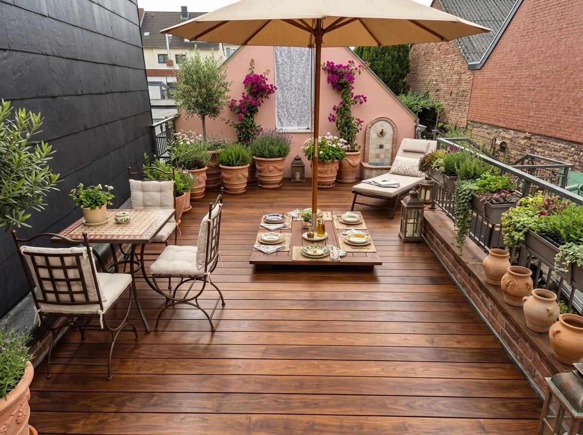 Landscape design in Mediterranean Yard style — Yard by GenRoom AI