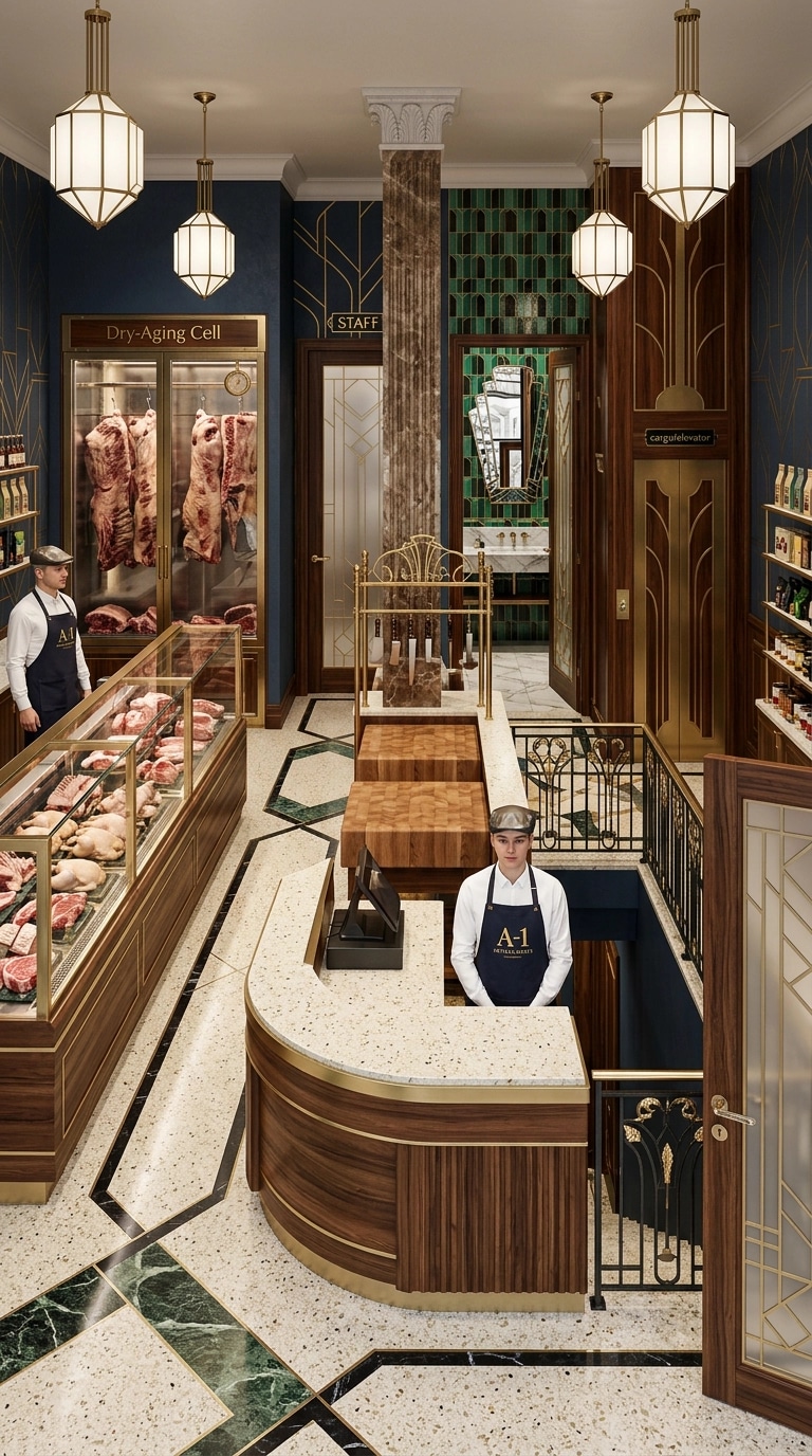 Interior design in Art Deco style — shop by GenRoom AI