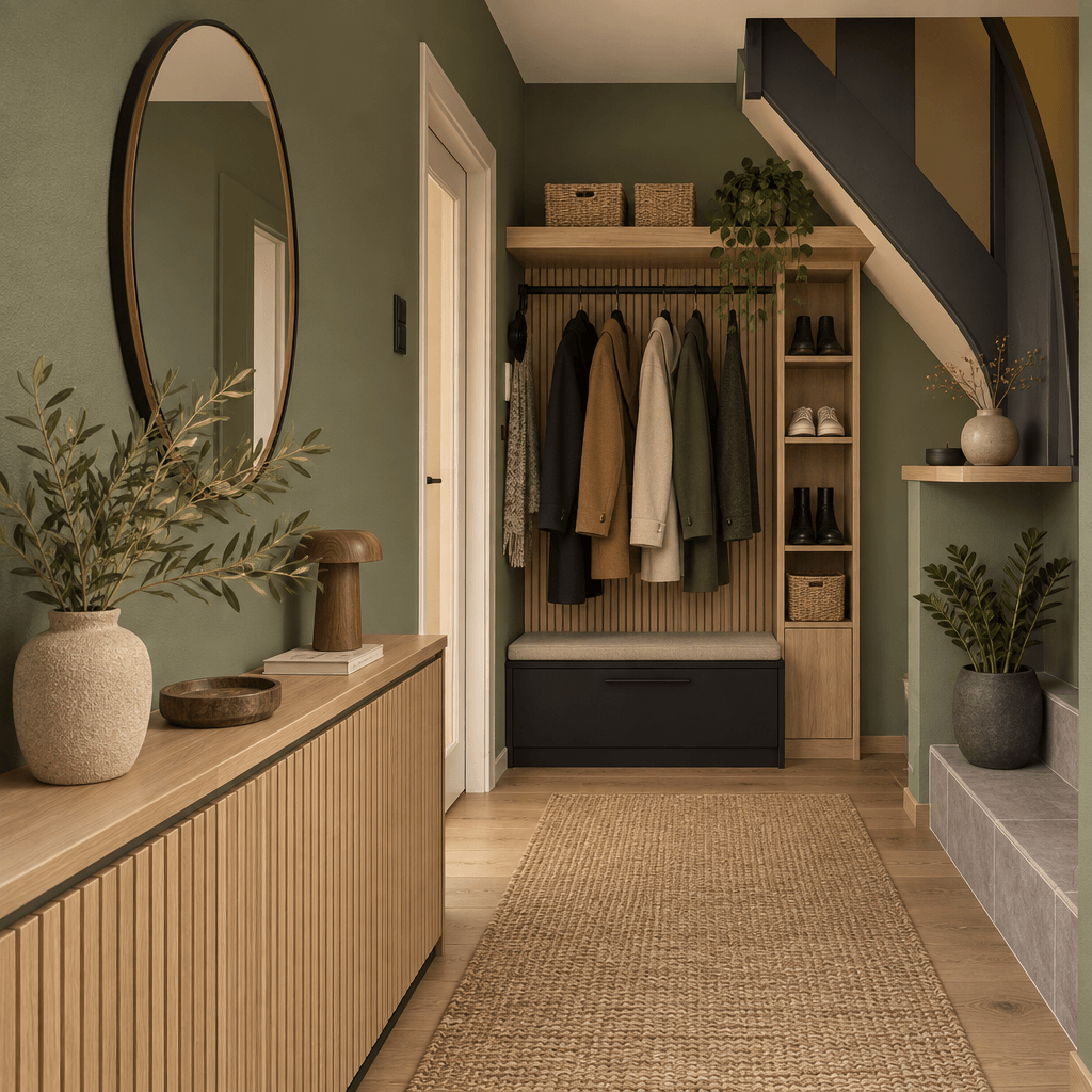 Japandi Hallway design — interior photo by GenRoom AI