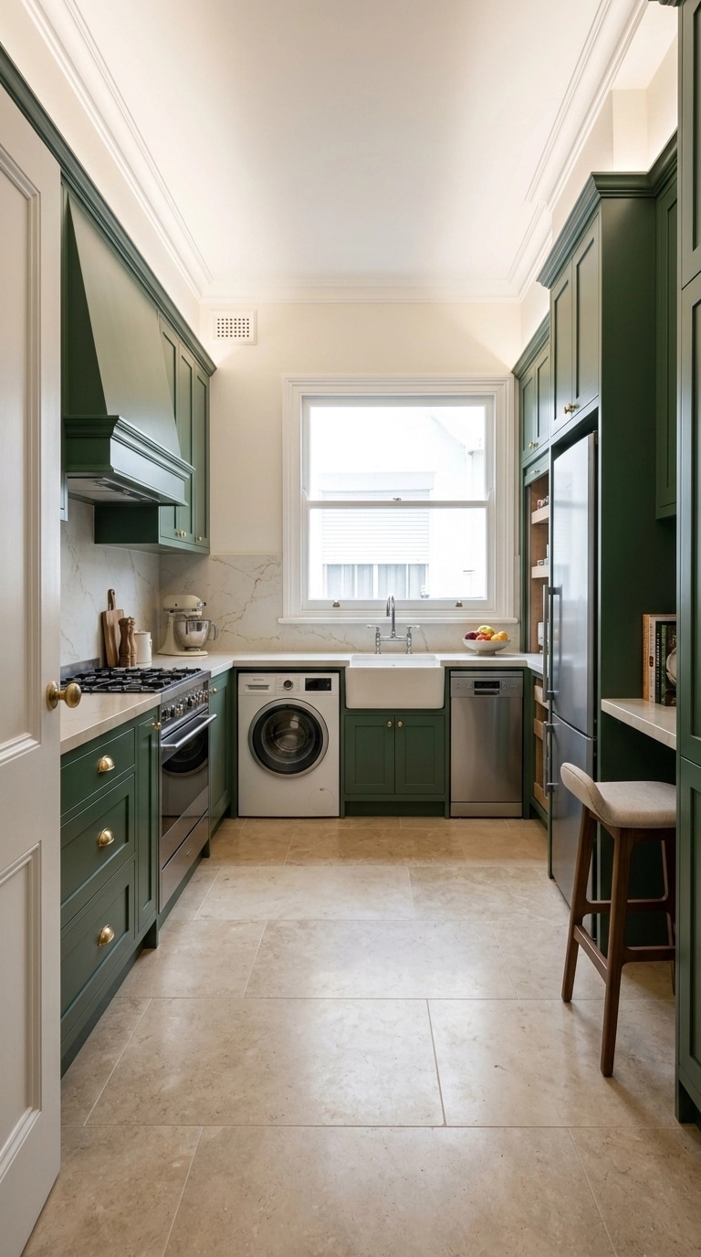 Kitchen interior in Transitional style — photo by GenRoom AI