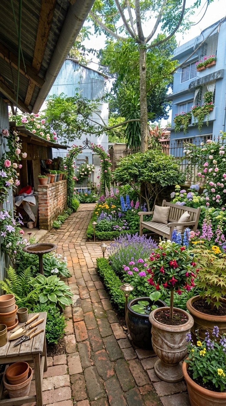 English Cottage Garden Yard design — yard photo by GenRoom AI