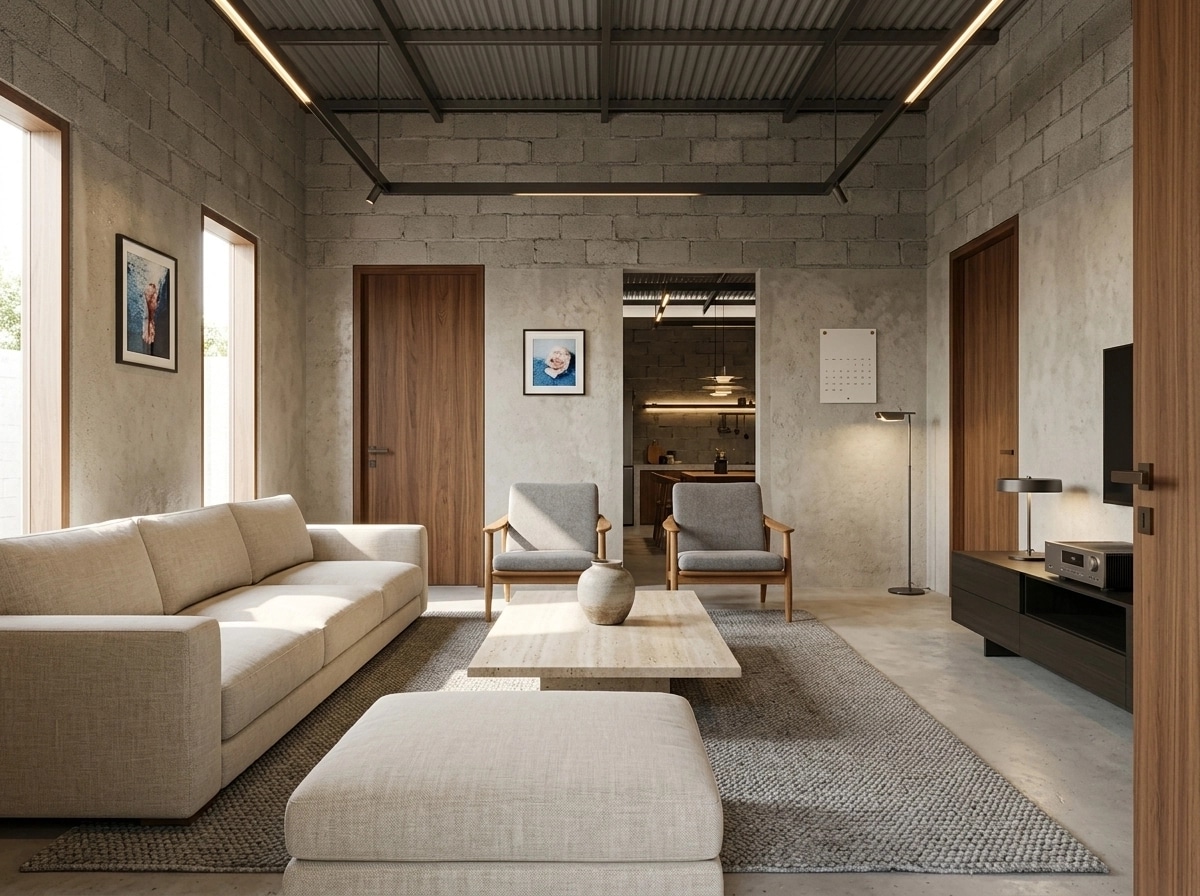 Minimalism Living Room design — interior photo by GenRoom AI