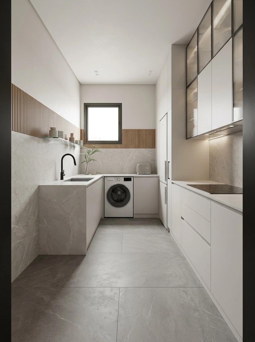 Minimalism Kitchen design — interior photo by GenRoom AI