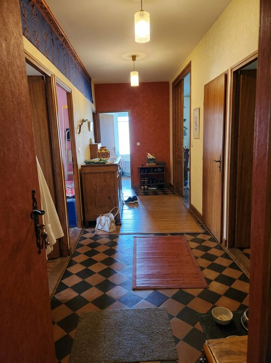 Hallway interior in no_style style — photo by GenRoom AI