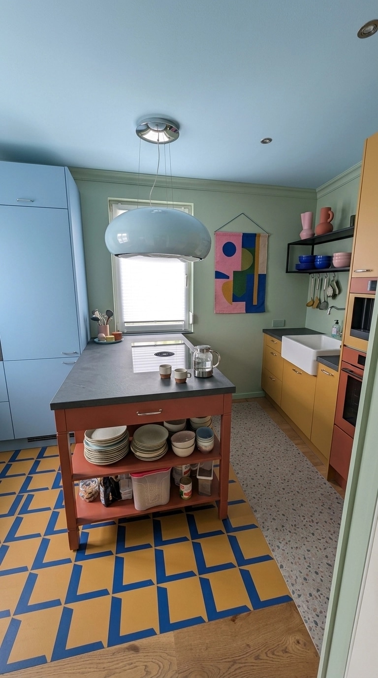 Kitchen interior in Bauhaus style — photo by GenRoom AI