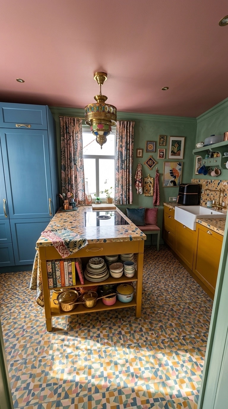 Kitchen interior in Maximalist style — photo by GenRoom AI