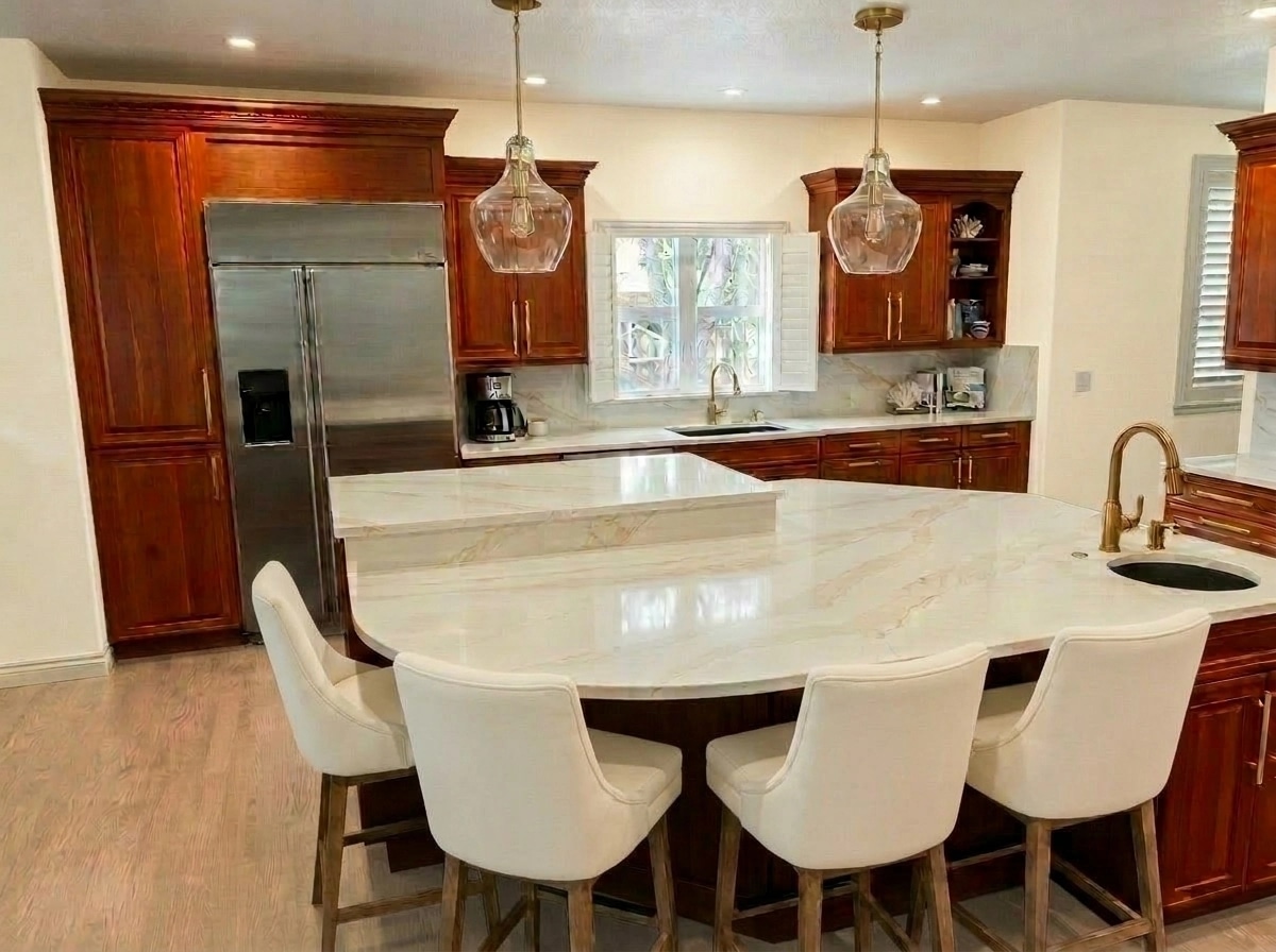 Interior design in Coastal / Hamptons style — Kitchen by GenRoom AI