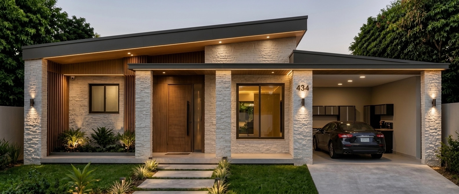 Contemporary Facade Facade design — facade photo by GenRoom AI