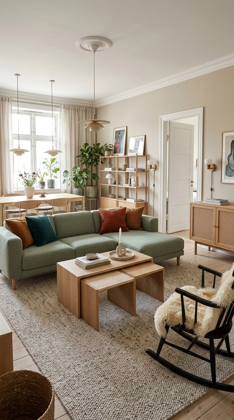 Scandinavian Living Room design — interior photo by GenRoom AI