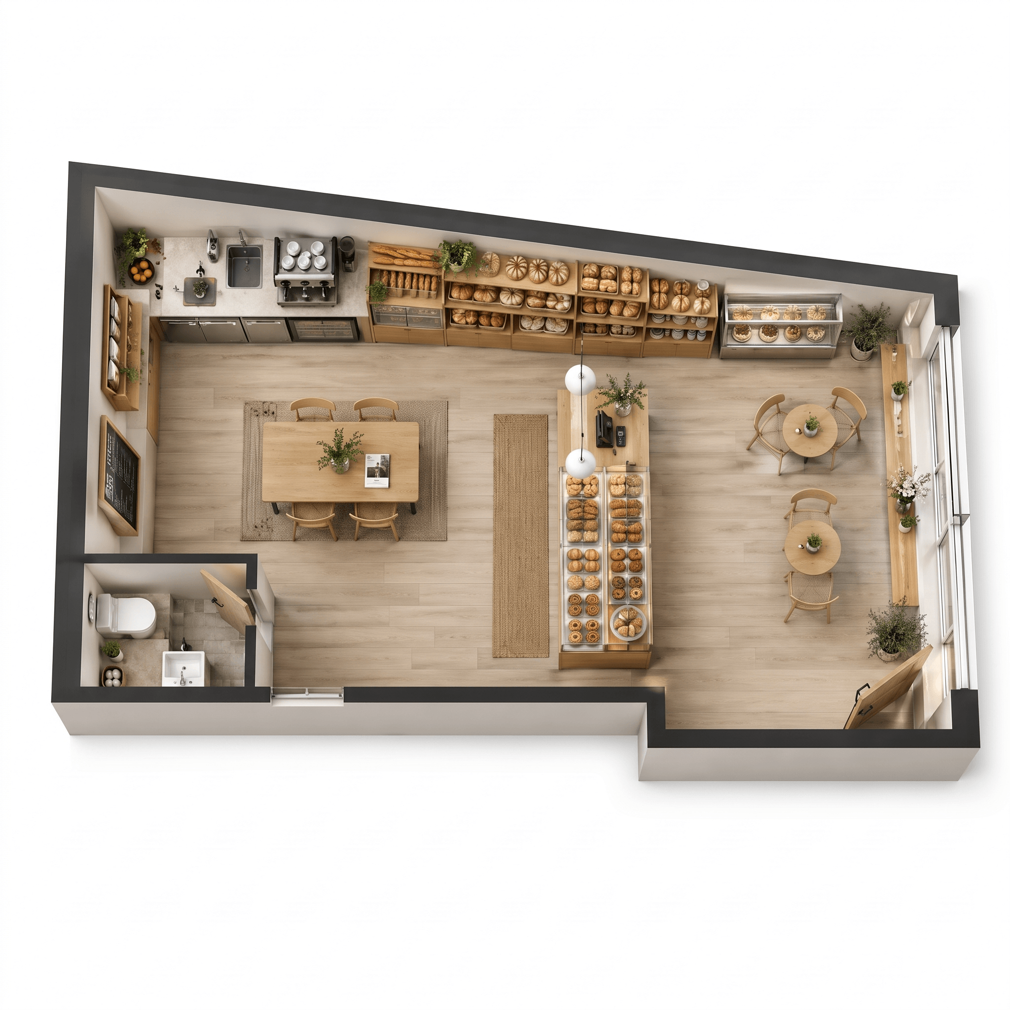 Interior design in Scandinavian style — Living Room by GenRoom AI