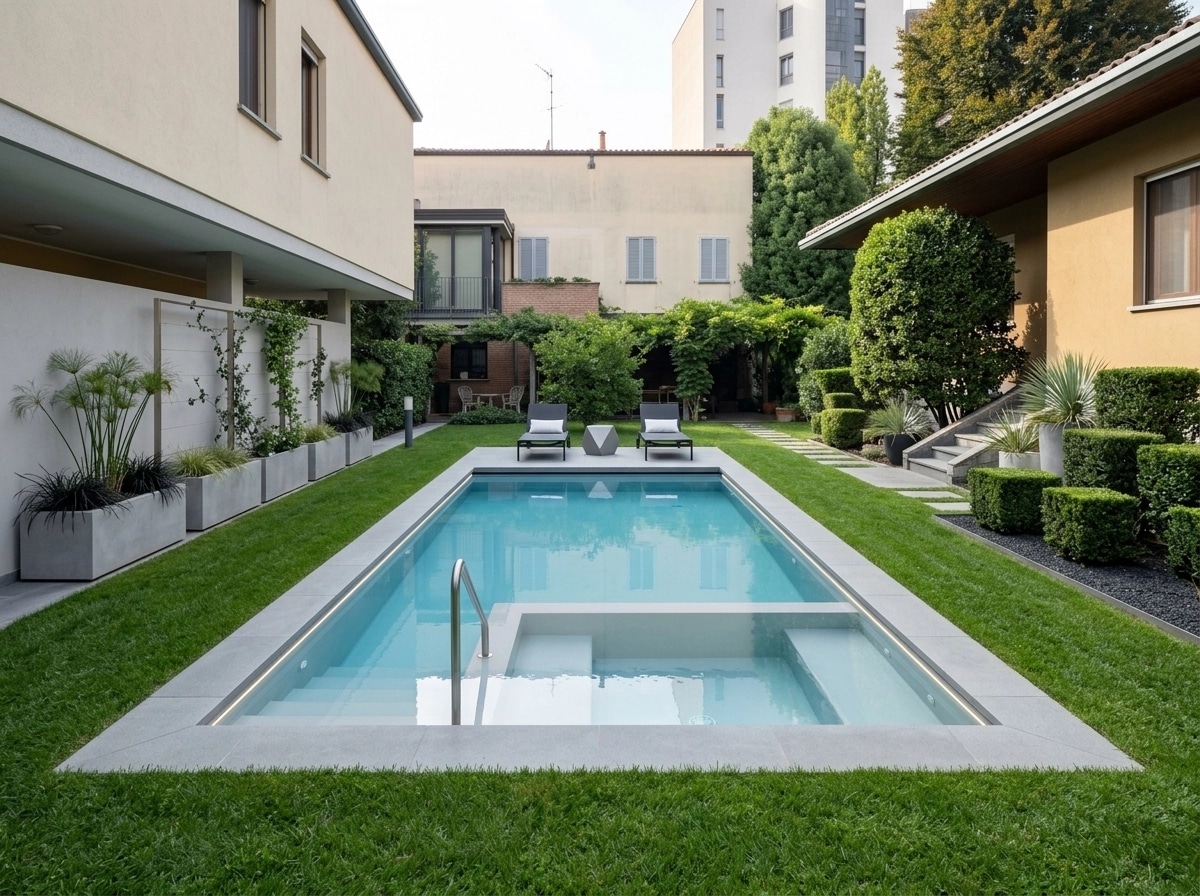 Landscape design in Minimalist Yard style — Yard by GenRoom AI