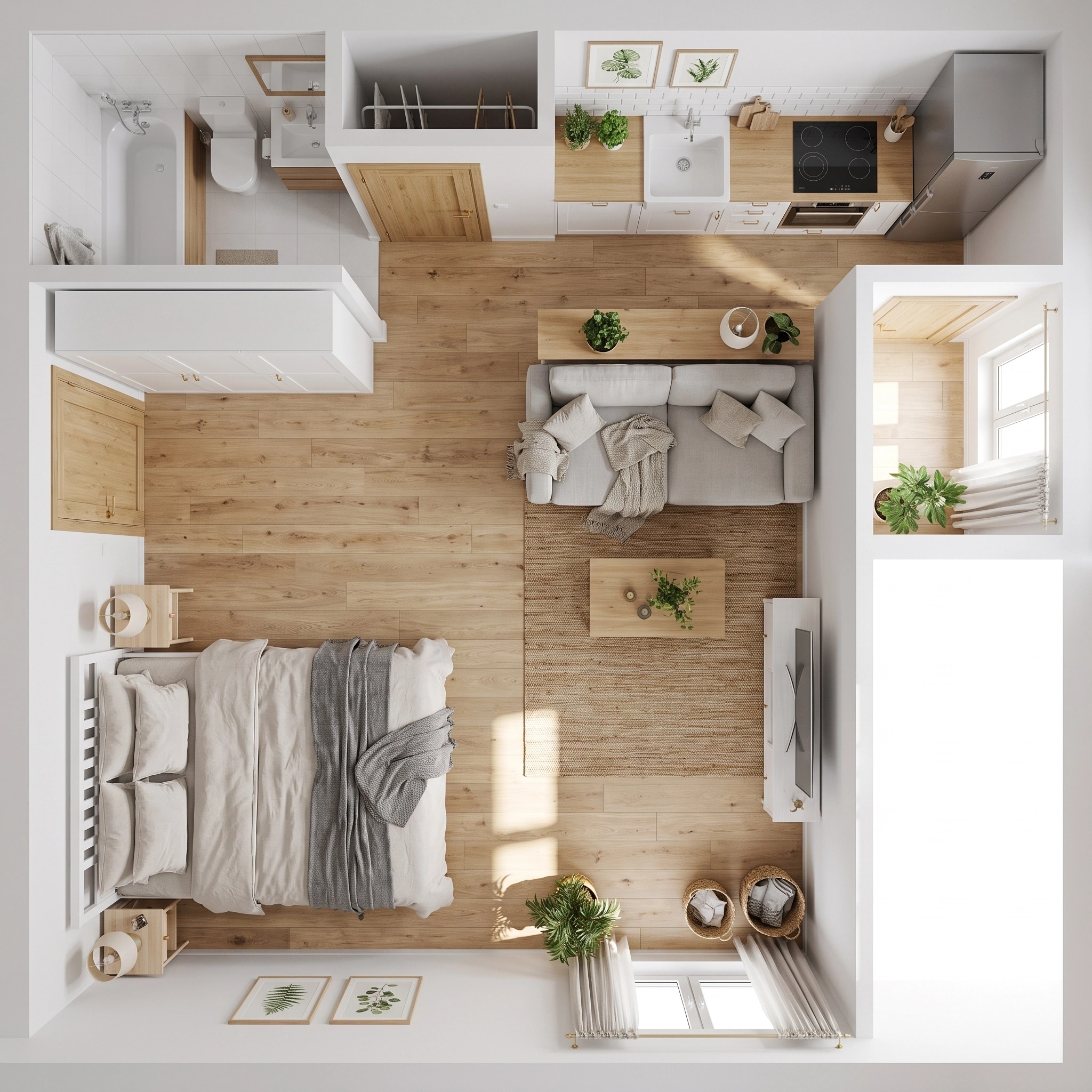 Scandinavian Living Room design — interior photo by GenRoom AI