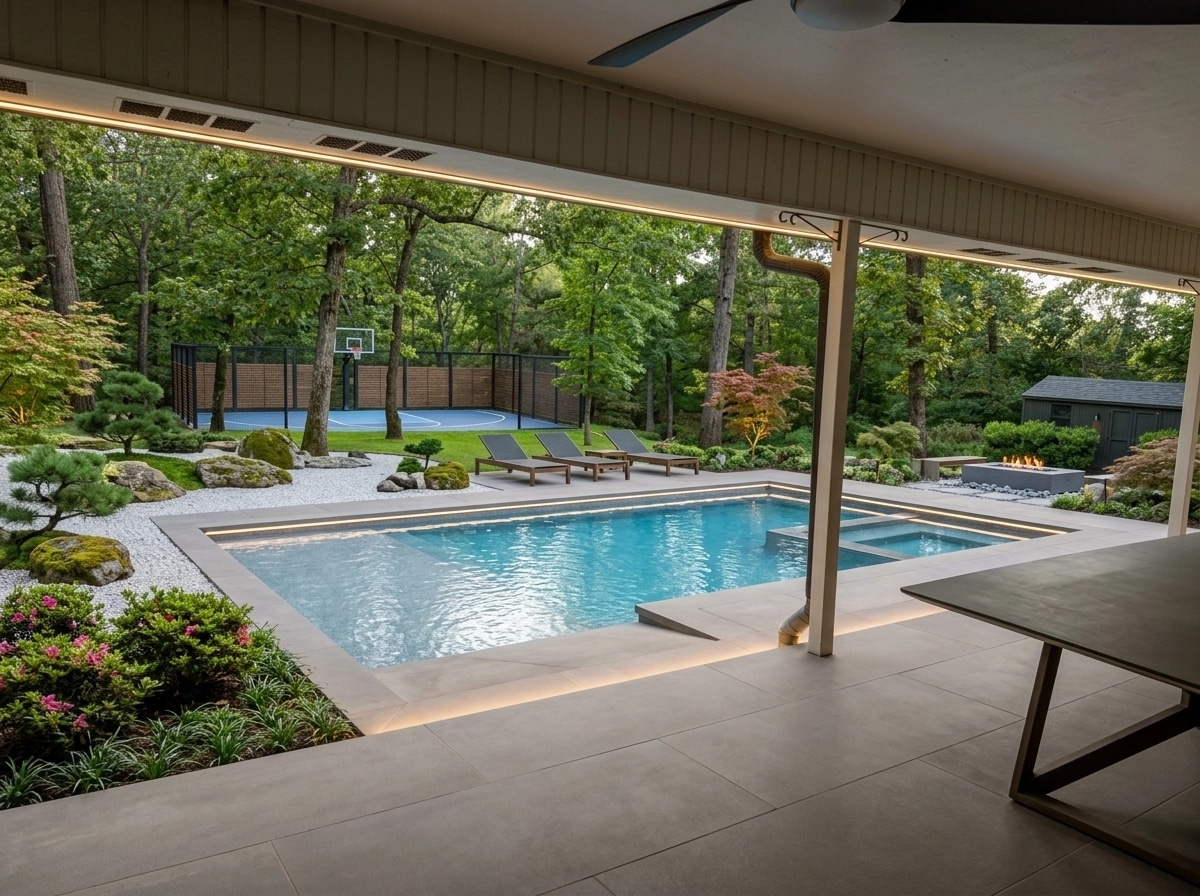 Design paysager en style Japanese Garden — Jardin par GenRoom AI