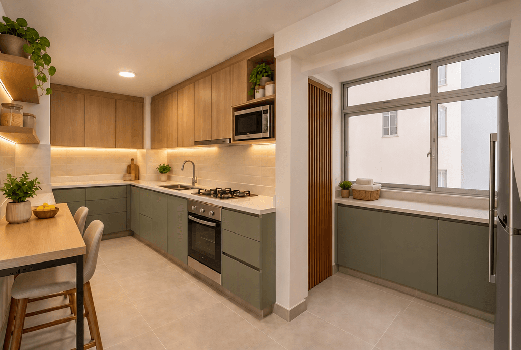 Contemporary Kitchen design — interior photo by GenRoom AI